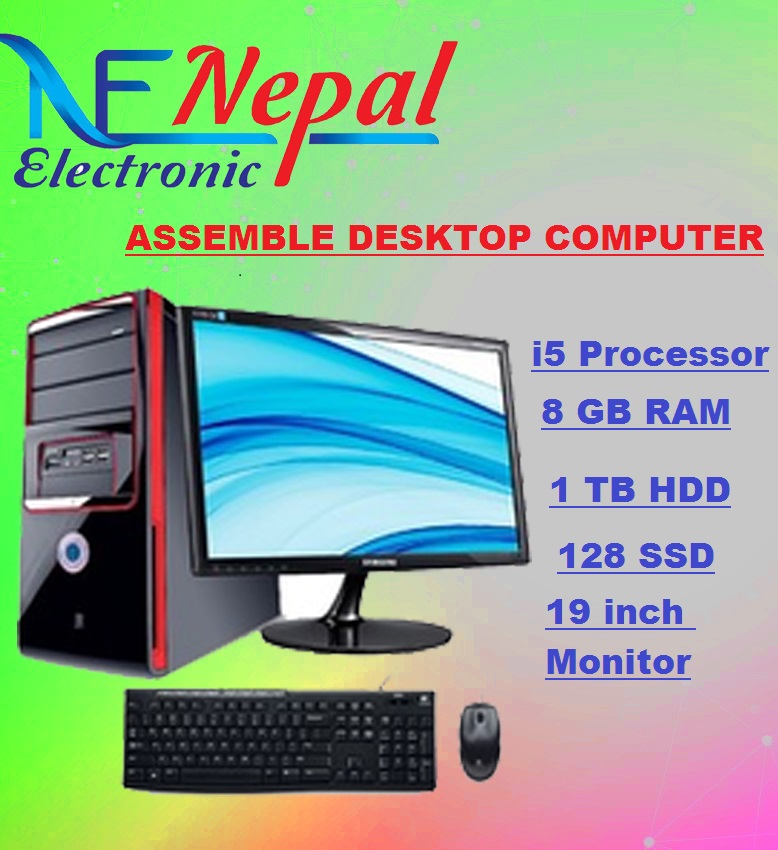 Assemble desktop i5 /Hdd: 1TB +128ssdD/8GB RAM